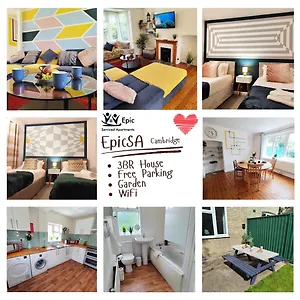 Epicsa - Corporate & Family In 3 Bedroom House With Garden, Free Parking Cambridge (Cambridgeshire)